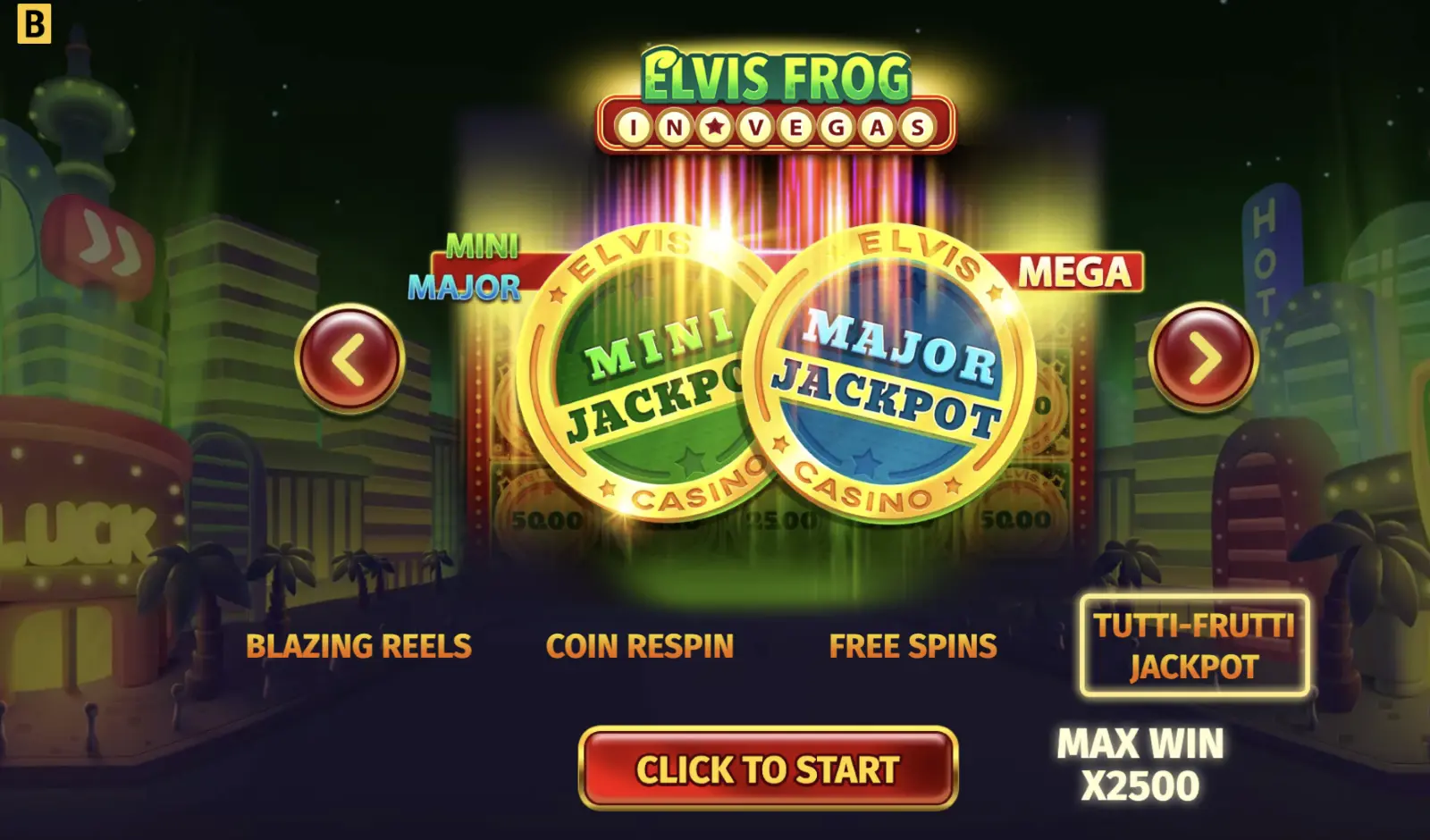 Obtén giros gratis en el slot Elvis Frog in Las Vegas Elvis Frog in Las Vegas